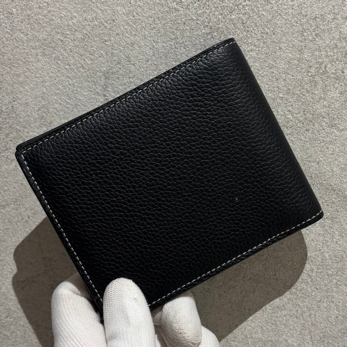 S OS사이즈 디올 그레인드 카프스킨 새들 반지갑 블랙 상품이미지2