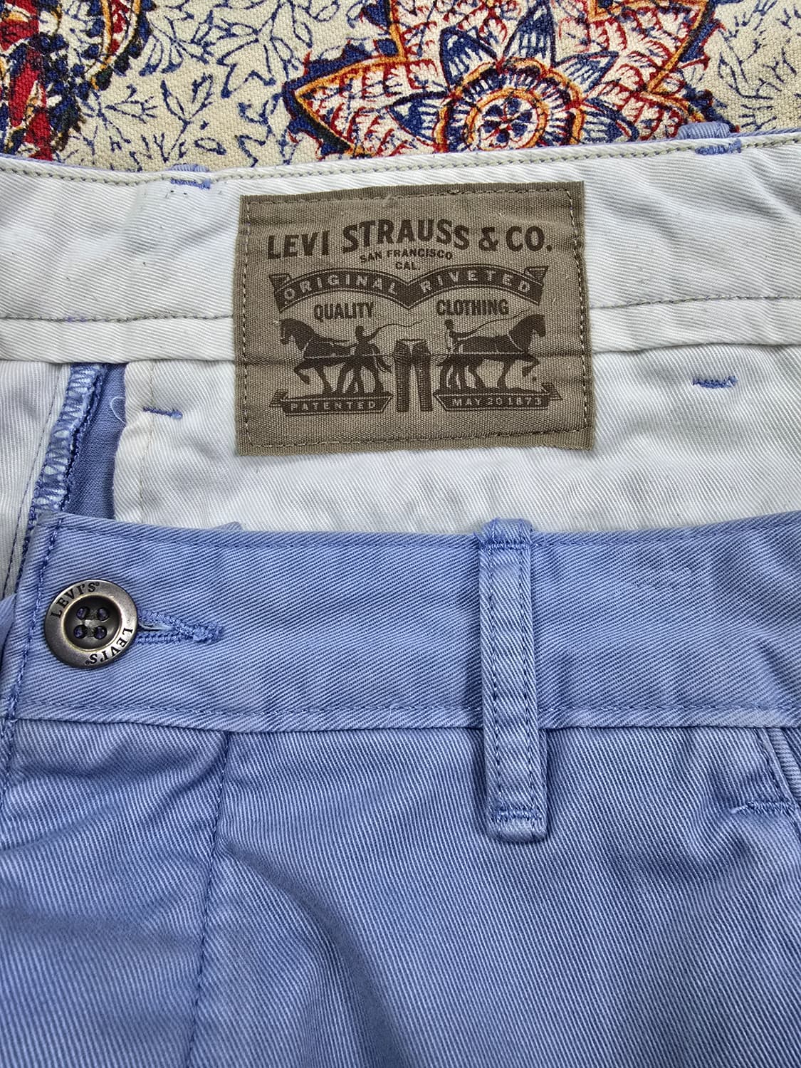 리바이스 반바지 블루 면바지 (1531) 상품이미지3