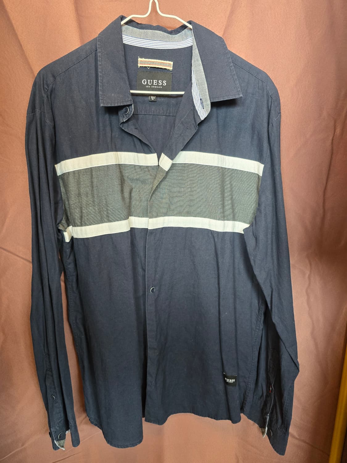 게스 스트라이프 남방 상품이미지3