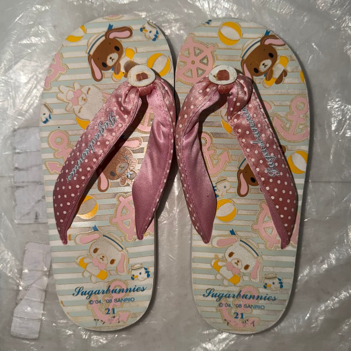 산리오 슈가바니즈 마린 룩 비치 샌들 쪼리 상품이미지1