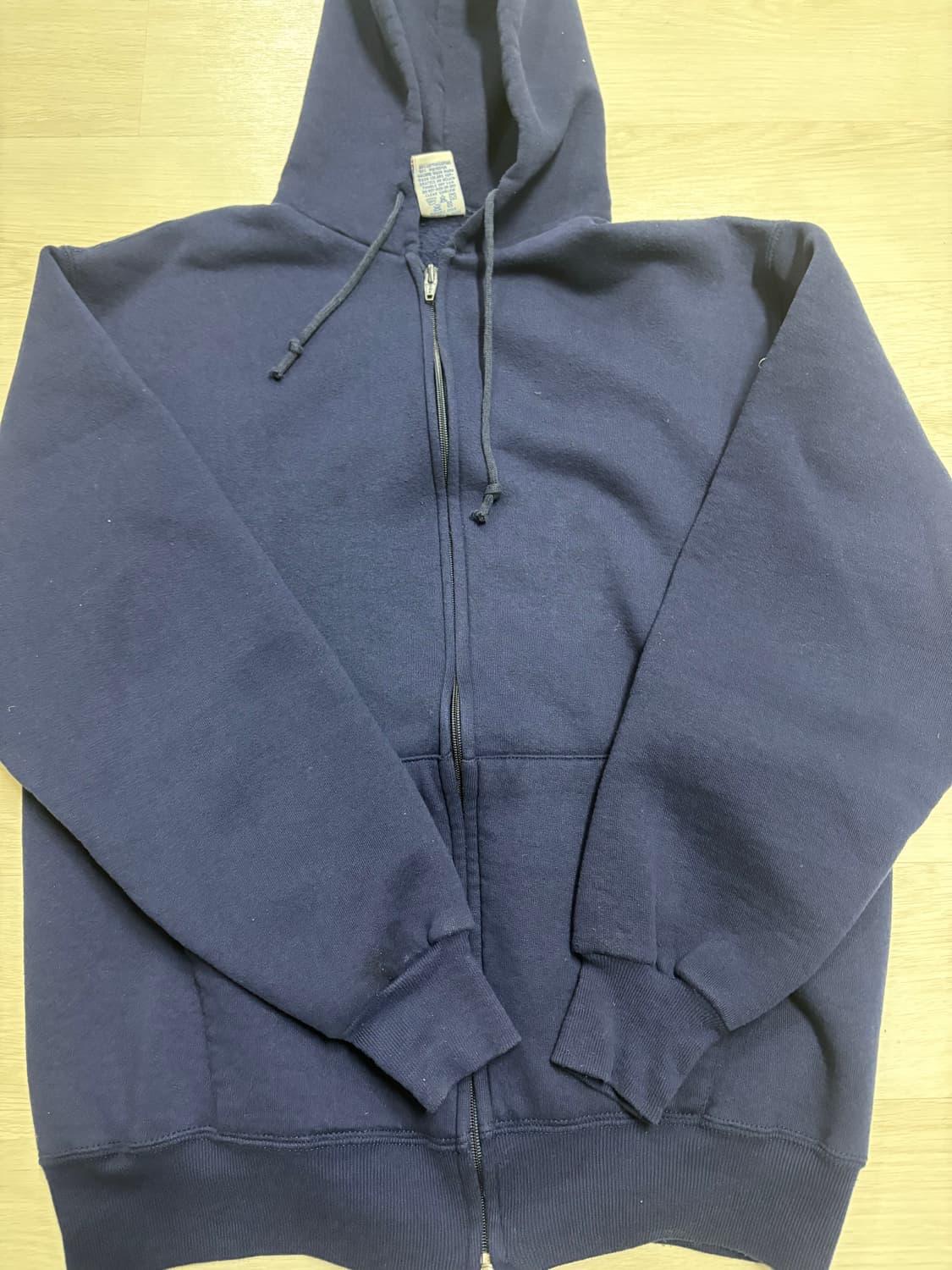 90s USA 빈티지 러셀 후드집업 네이비L 상품이미지1
