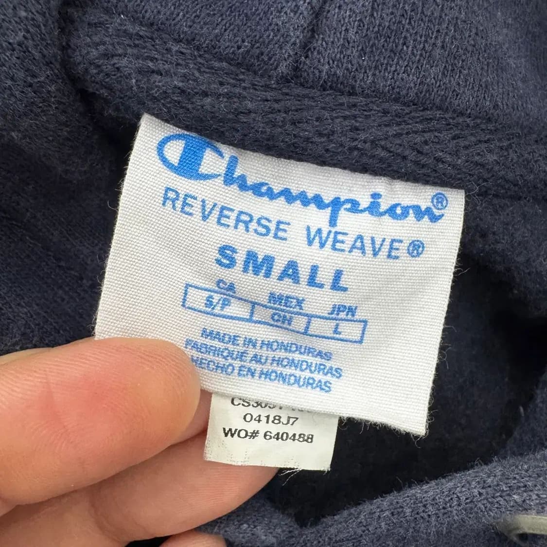 S(95) 챔피온 x MOMA 모마 리버스위브 네이비 후드 티셔츠  상품이미지4