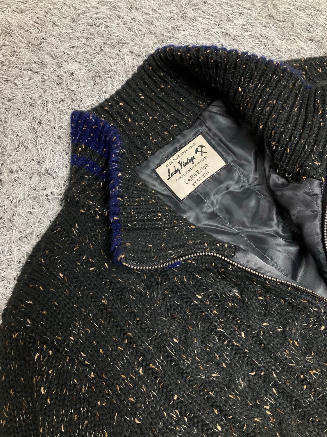 USA vtg 니트 집업 상품이미지2
