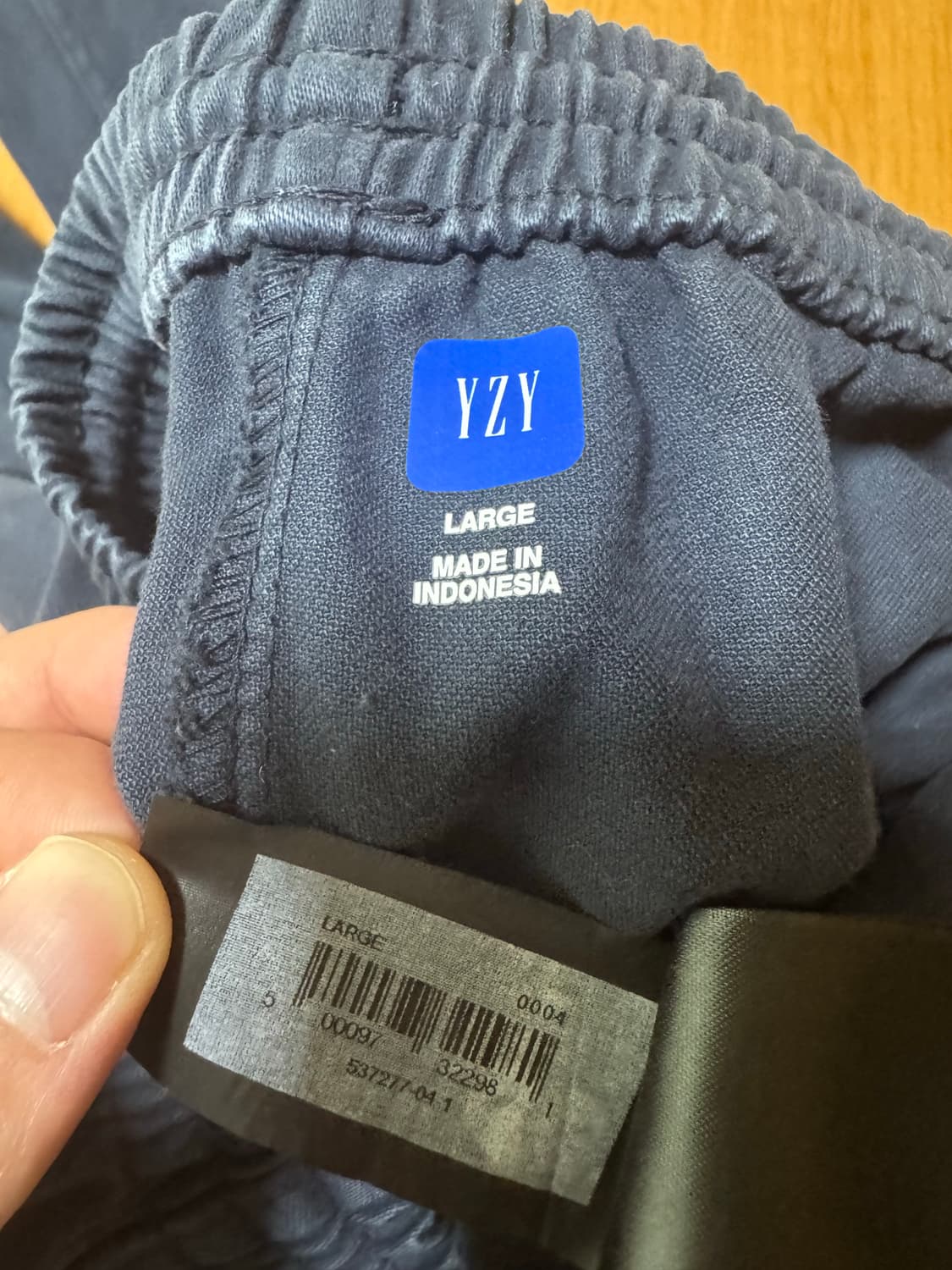 이지 갭 엔지니어드 바이 발렌시아가 사틴 카고 팬츠 네이비 상품이미지3