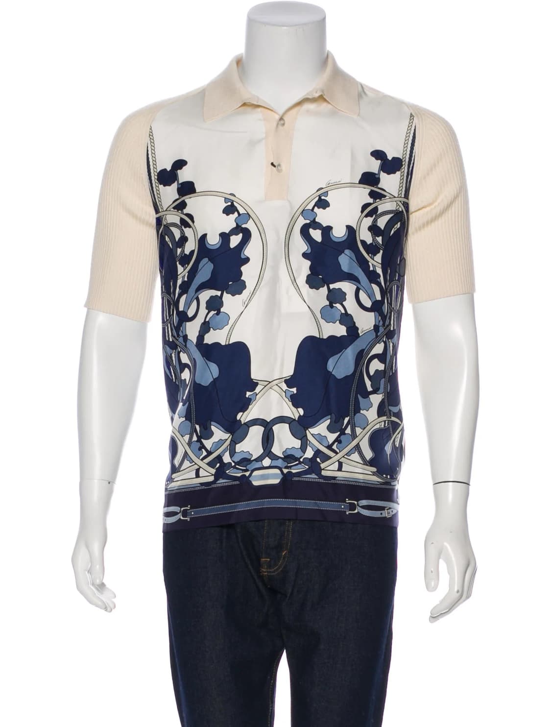 구찌 캐시미어 실크 셔츠 상품이미지1