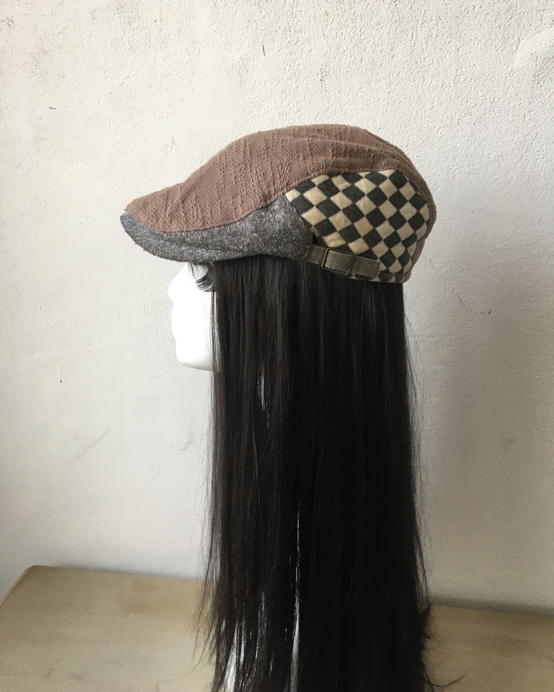 check pattern layered point hunting cap 상품이미지2