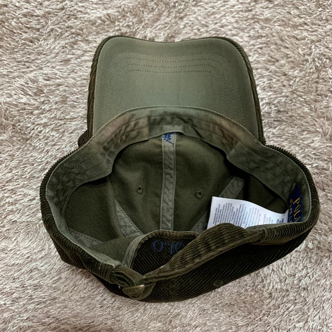 폴로 랄프로렌 코듀로이 캡  올리브카키 상품이미지3