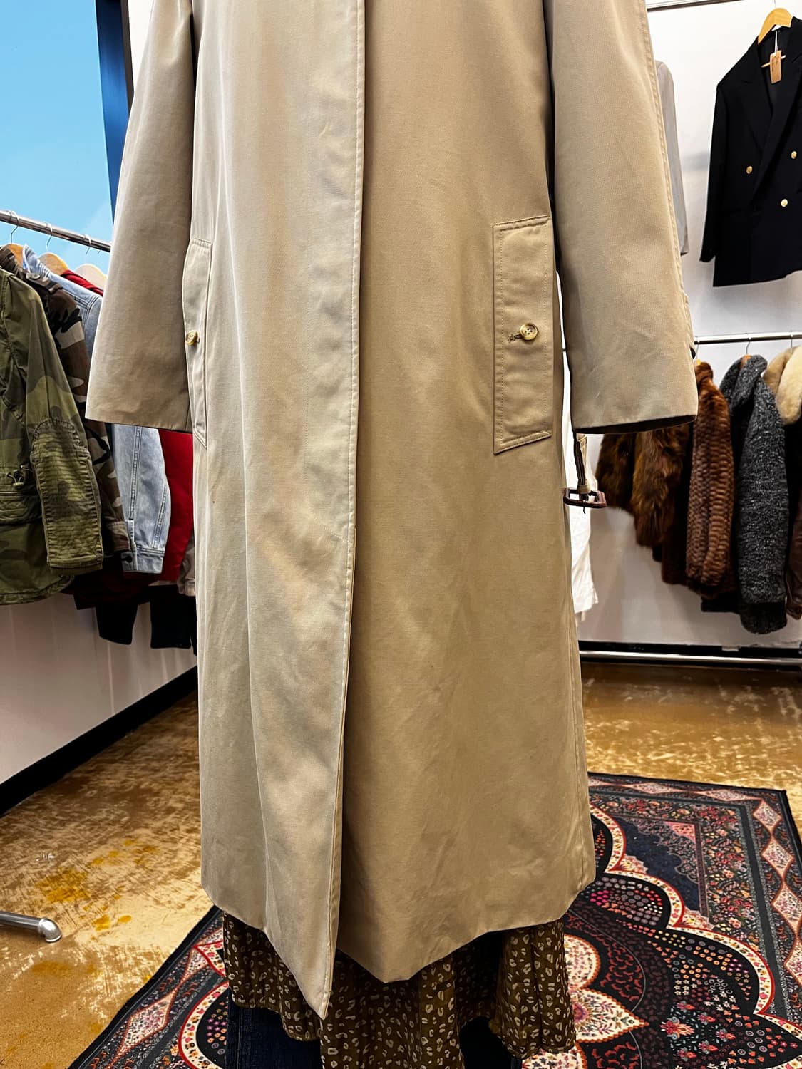 닥스 벨티드 맥코트  베이지 상품이미지4