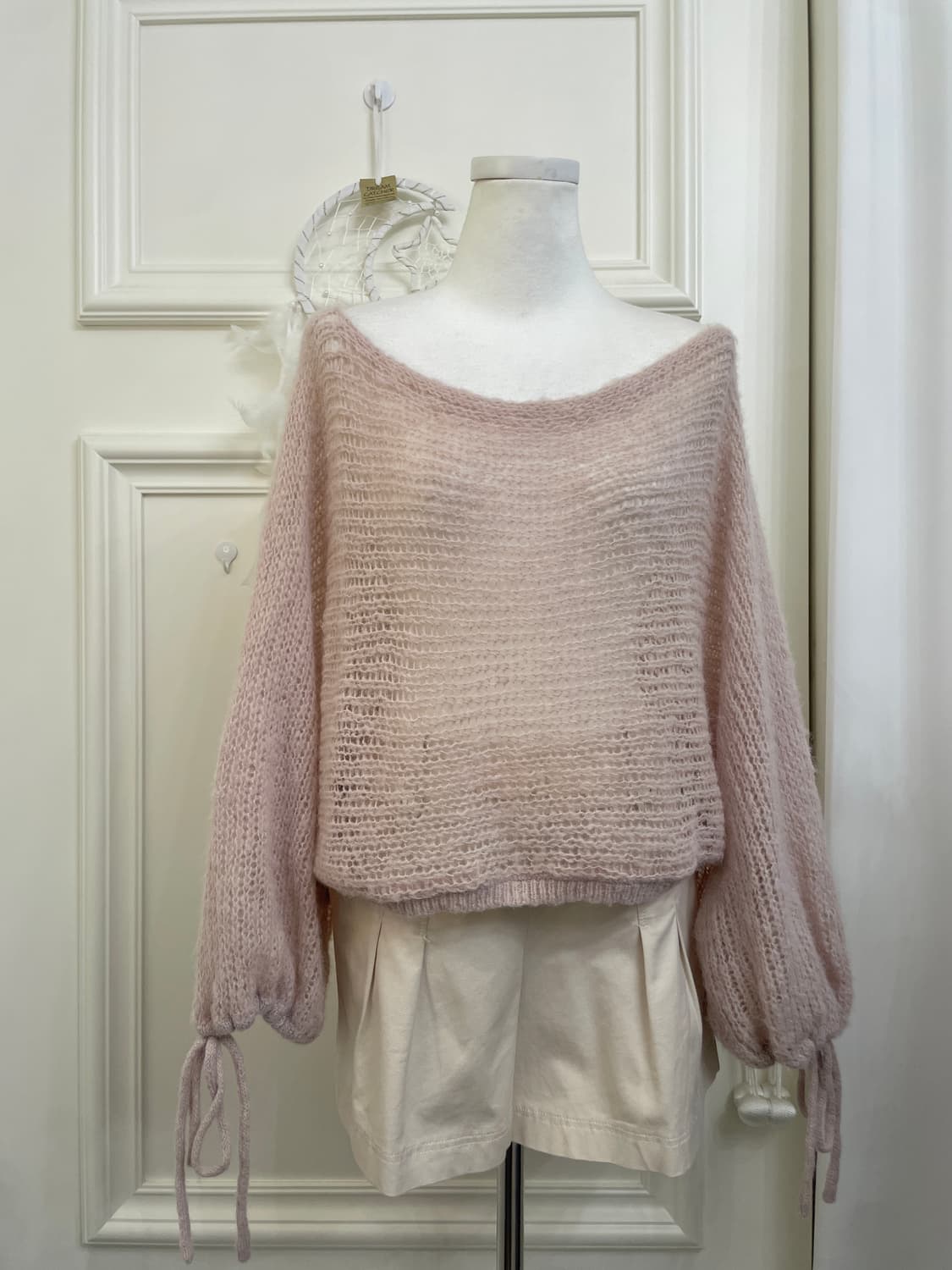 indi pink lovely crop sweater(size-F) 상품이미지5