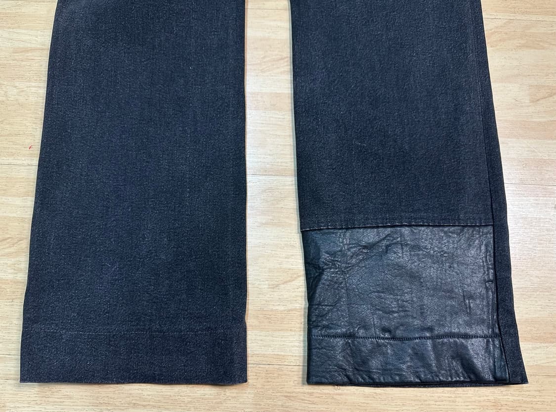 Dirge by bajra 가죽디테일 흑청데님 상품이미지7