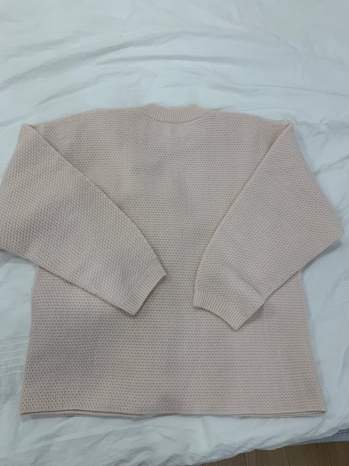 옴므플리세 러스닉니트 가디건 핑크 24년 10월 상품이미지4