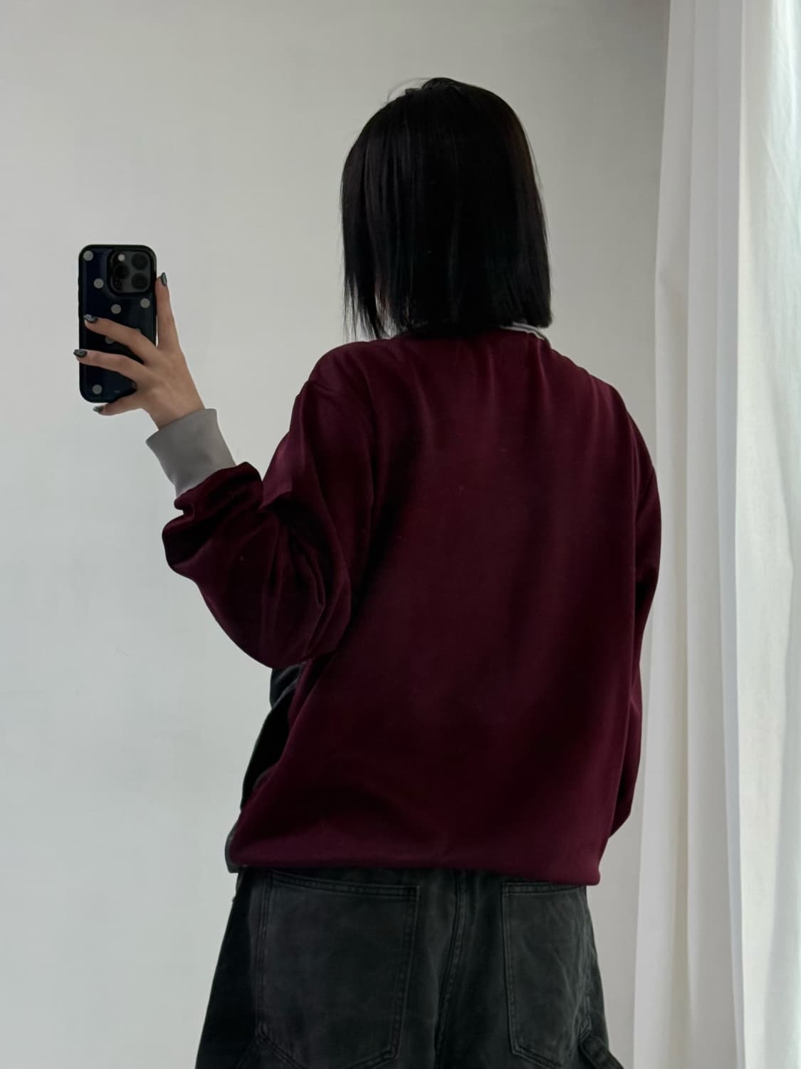 아디다스 차콜 버건디 져지 상품이미지4