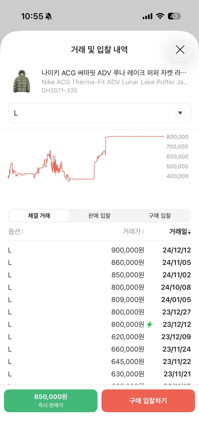 나이키 acg 루나레이크 라이트아미 L사이즈 상품이미지2