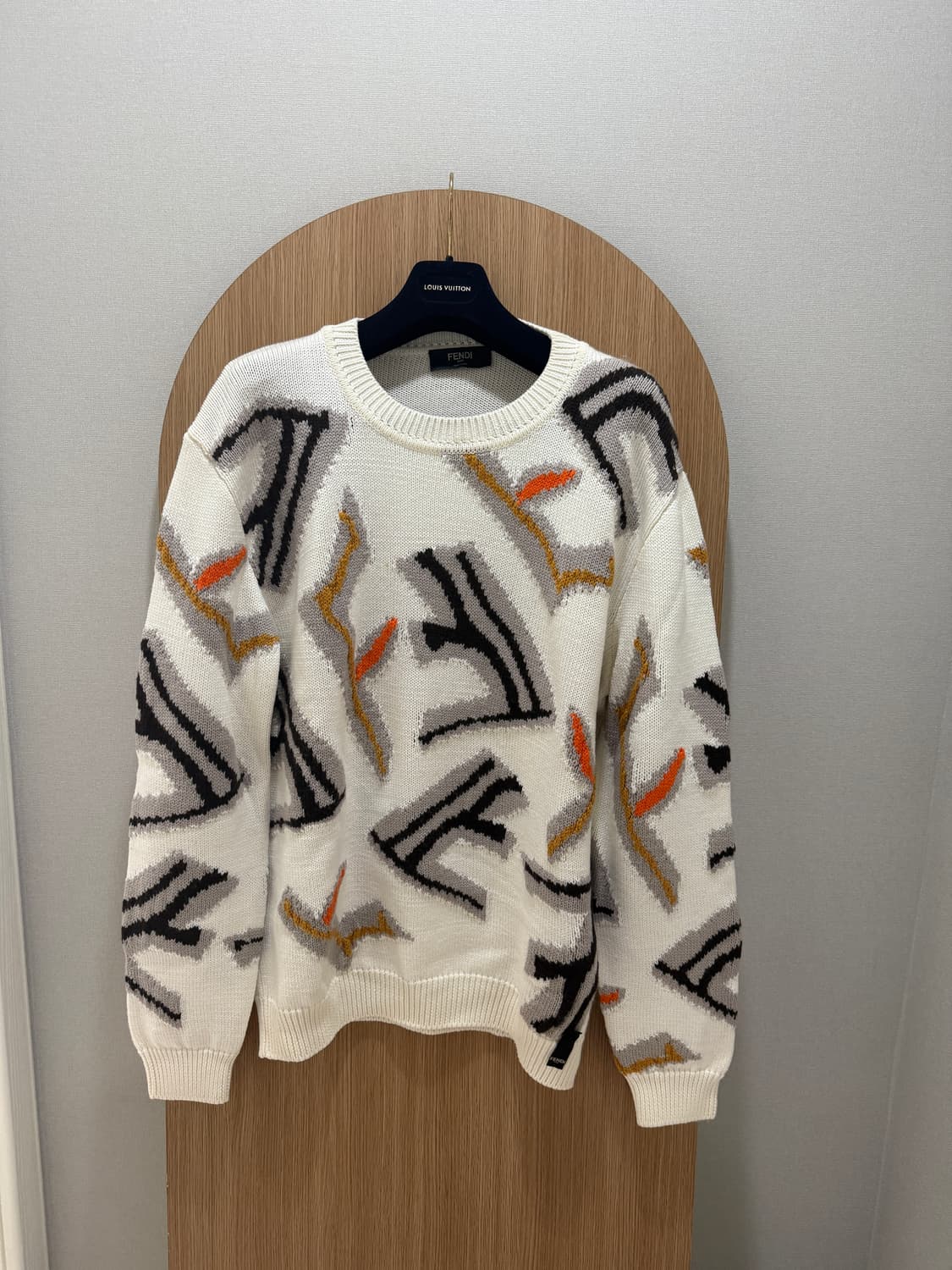 펜디 멀티컬러 러고 울 니트 아이보리 상품이미지1