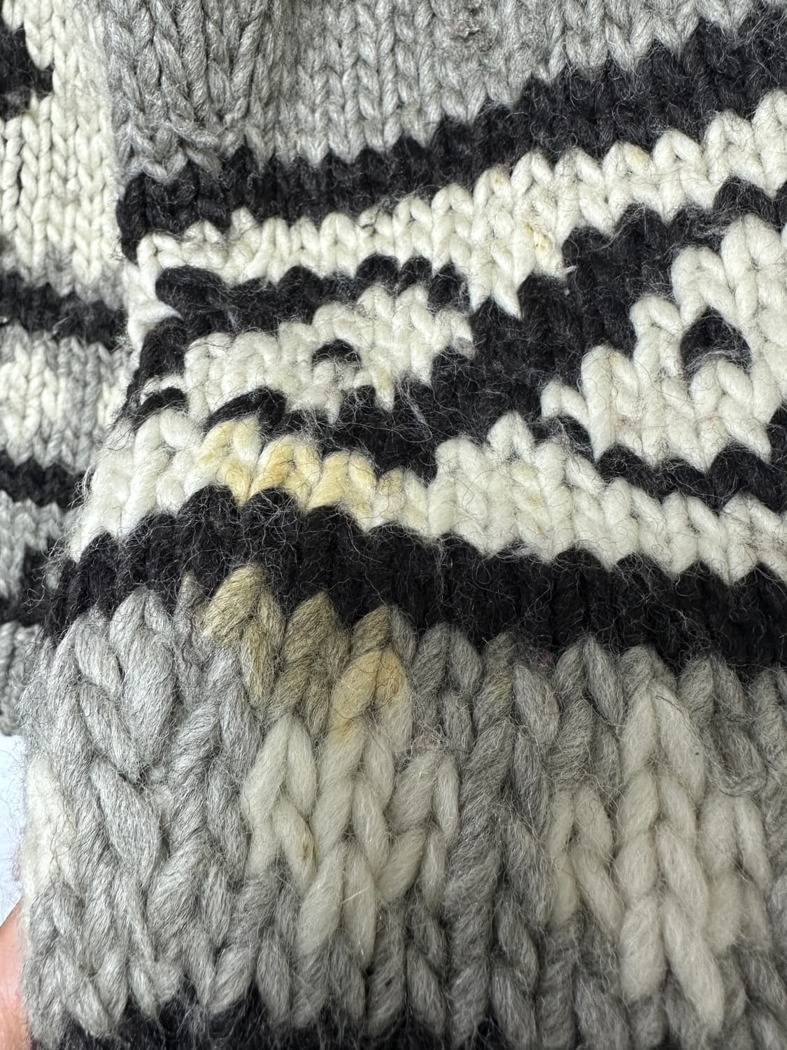 핸드메이드 VTG 숄 코위찬 니트 상품이미지6