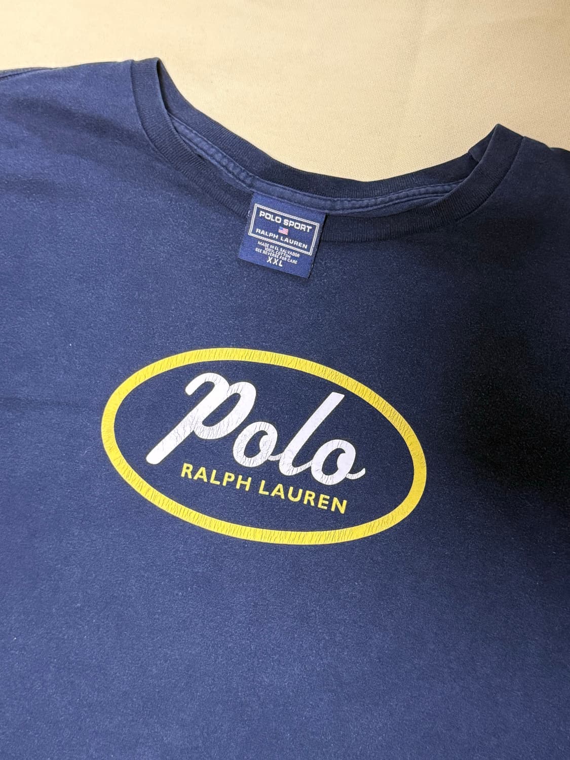 폴로 스포츠 스펠아웃 로고 티셔츠 90s 상품이미지4