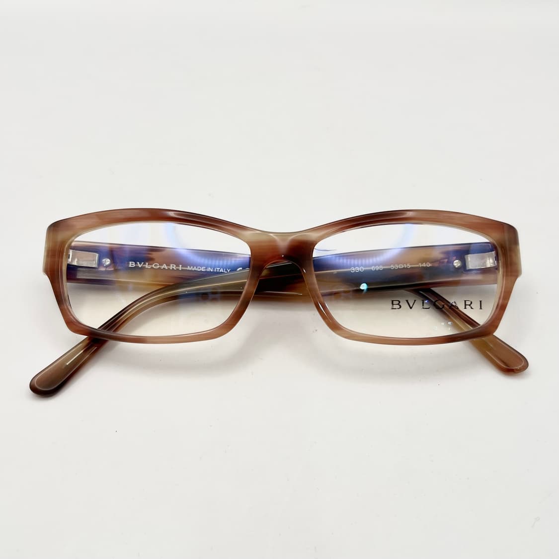 불가리 스퀘어 오벌 뿔테 안경 상품이미지2