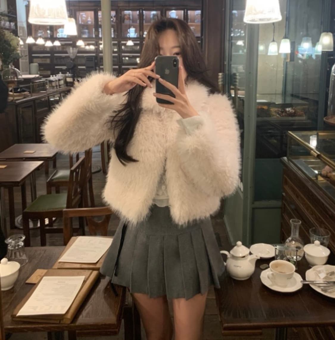 [siye] 시예 베이비 로얄 퍼 자켓 아이보리 상품이미지2