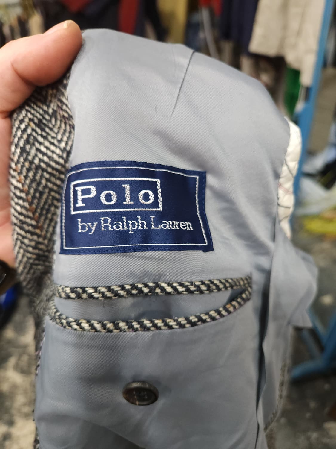  폴로 랄프로렌 90s 실크 헤링본 블레이저 일본판

 상품이미지3