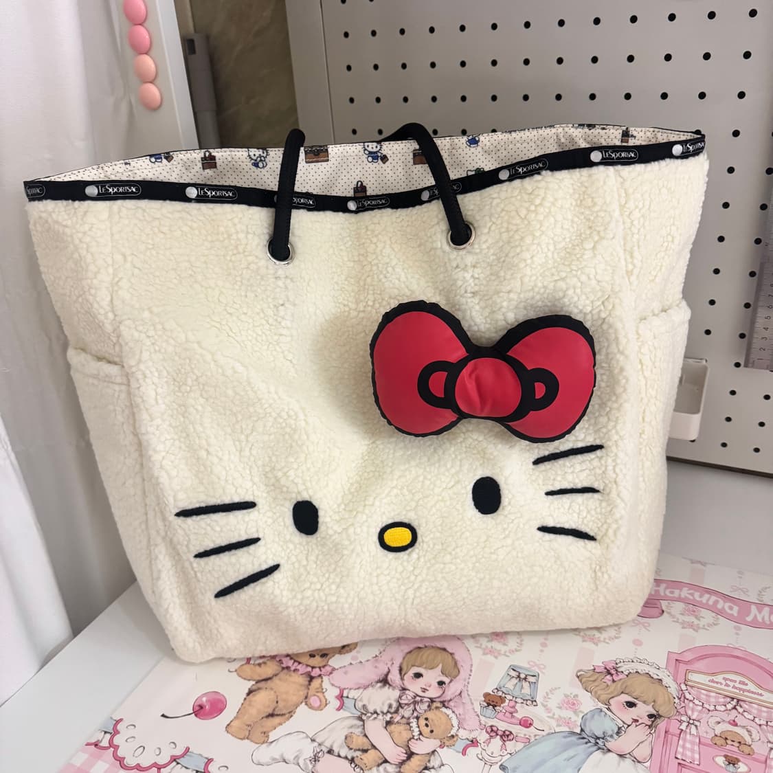 레스포삭 x 키티 라지 투웨이 토트백 상품이미지5