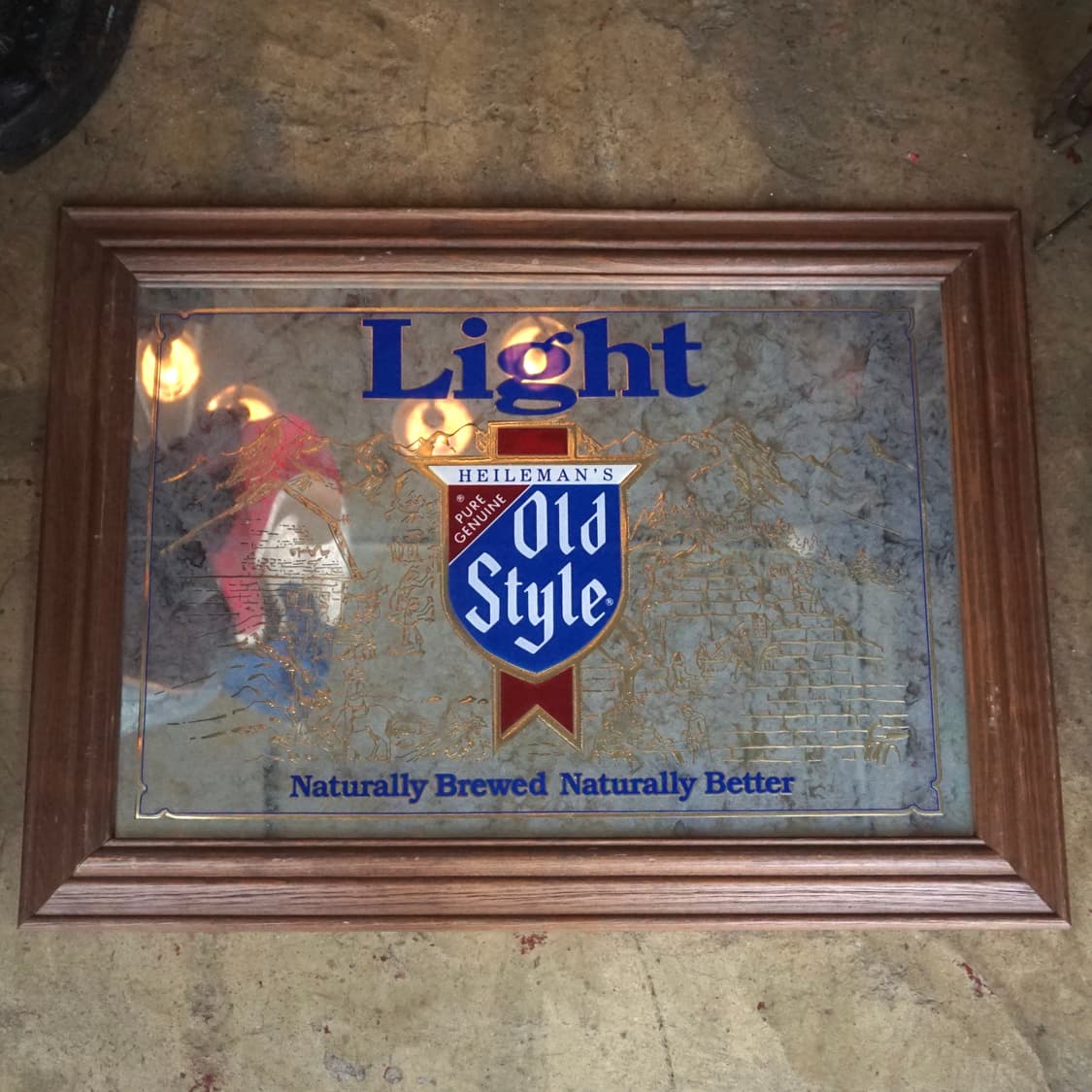 빈티지 소품 Heilemans Beer 거울액자 상품이미지1