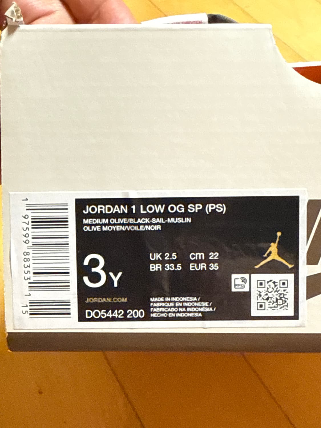 [220]나이키 조던1 로우 스캇 올리브 PS 상품이미지5