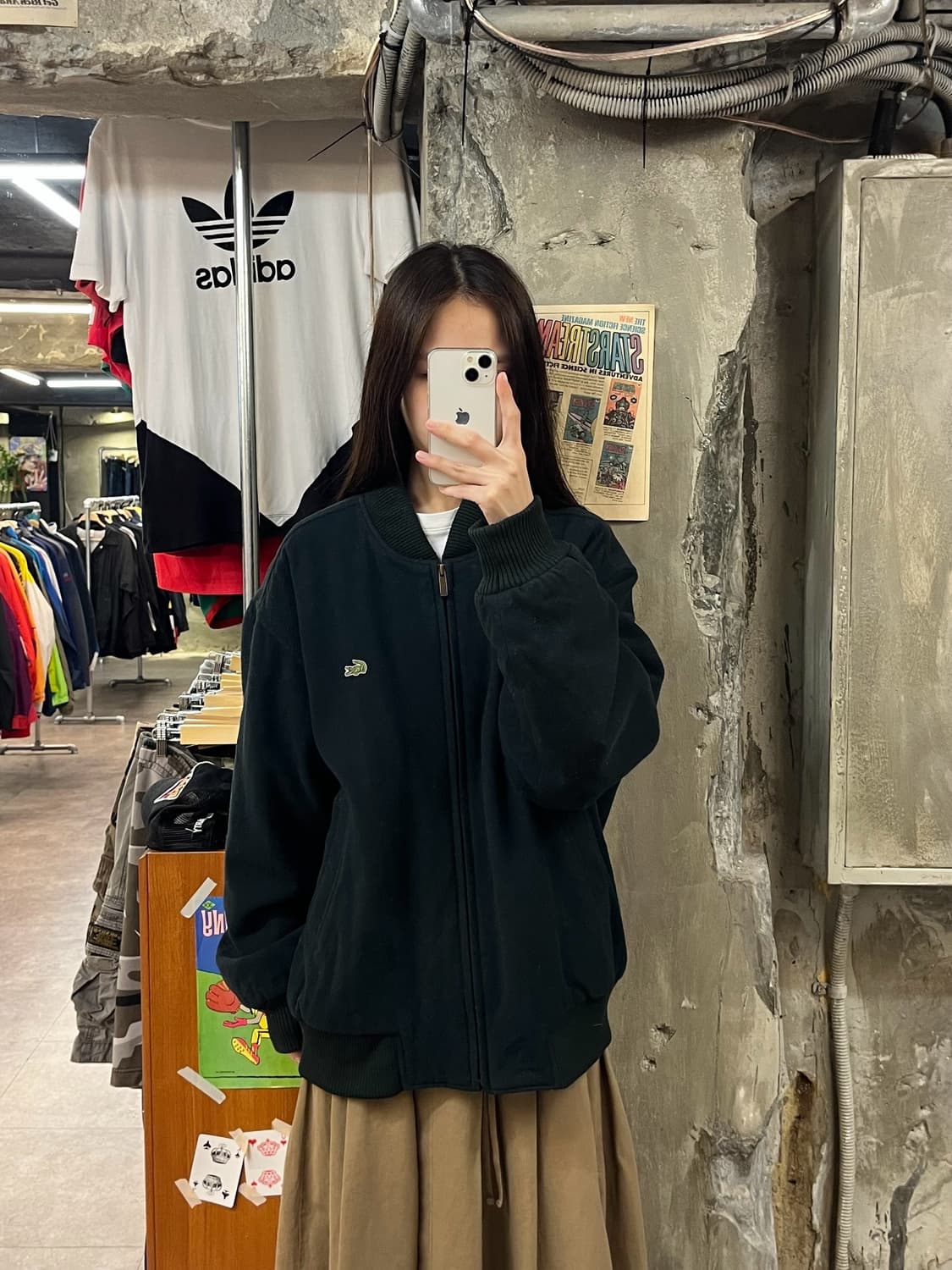 라코스테 울 자켓 그린 L #csz1159 상품이미지2