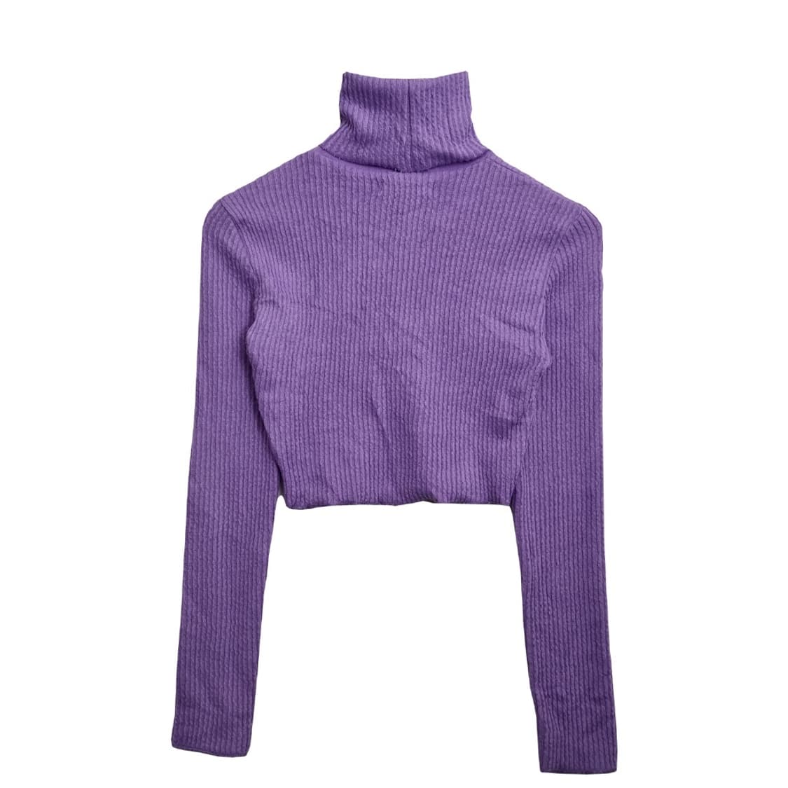 버쉬카 퍼플 크롭 니트  상품이미지2
