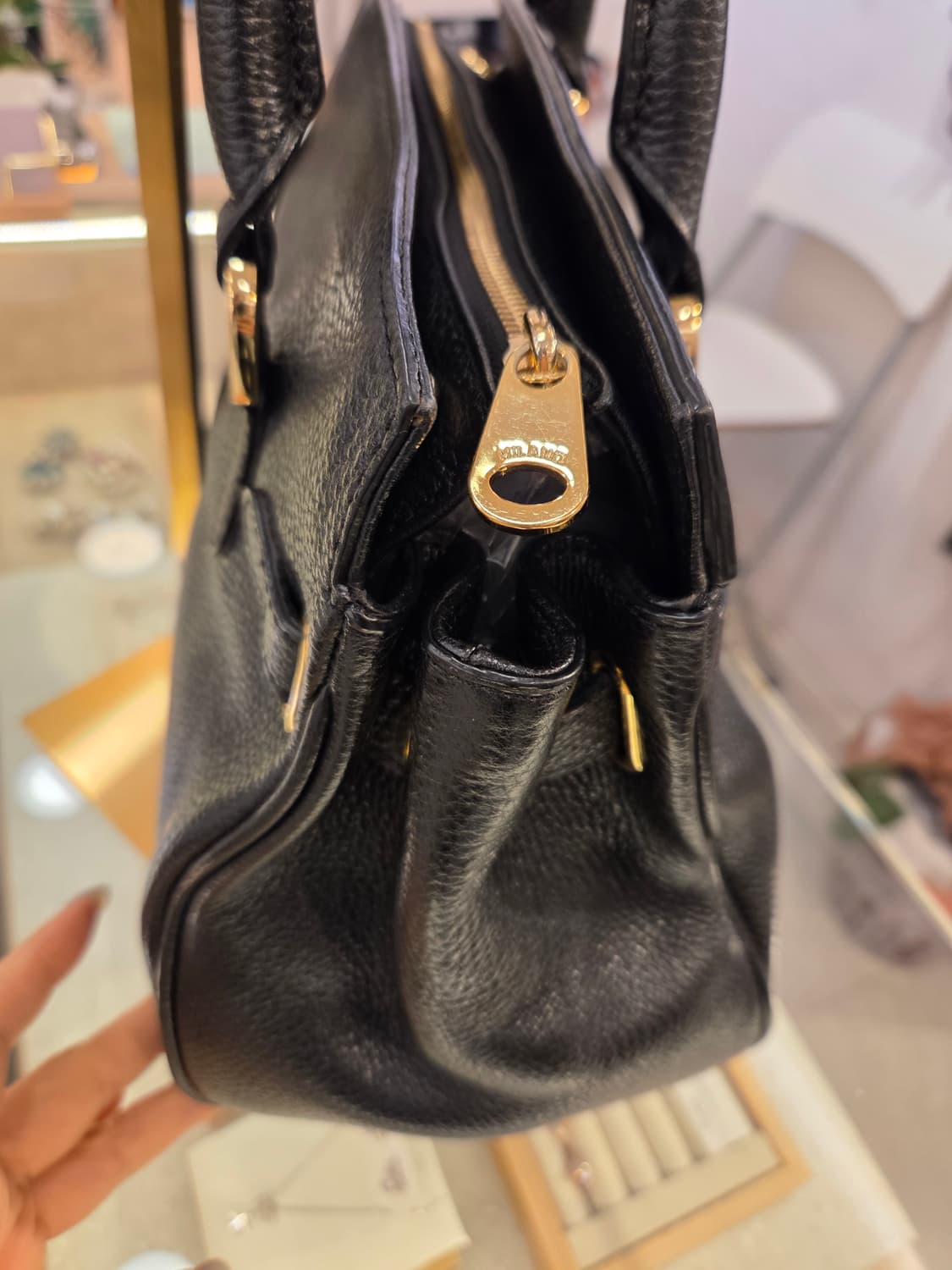 더블엠 레더 버킨백 상품이미지4