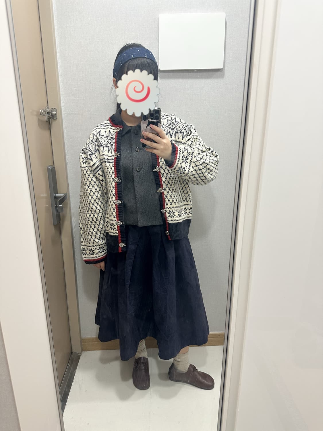 영상, 착샷 있음:) 빈티지 둥근 카라 사와코 코트 케이프 모리 모리걸 상품이미지3