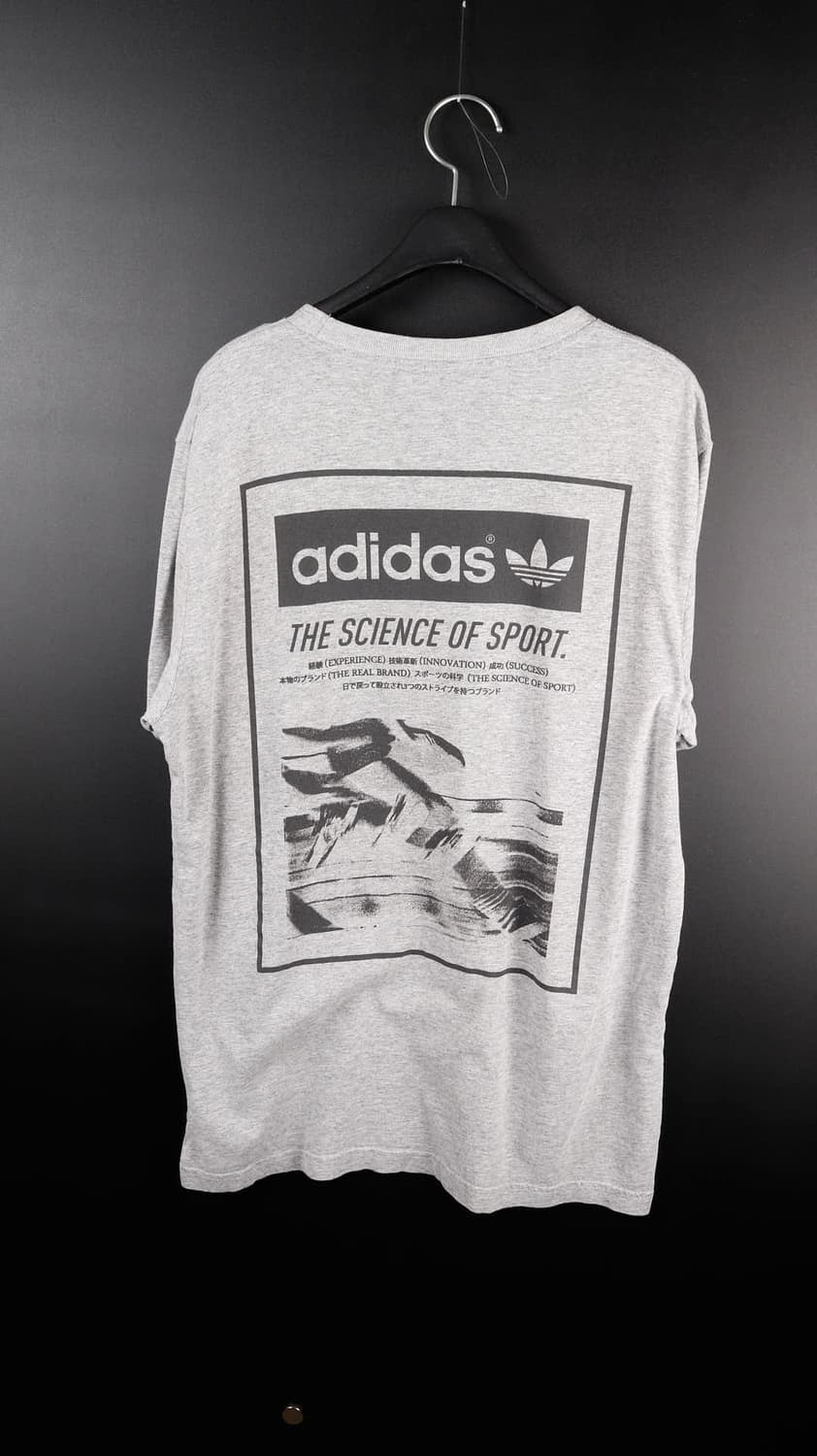 아디다스 오리지날 회색 프린팅 반팔 상품이미지4