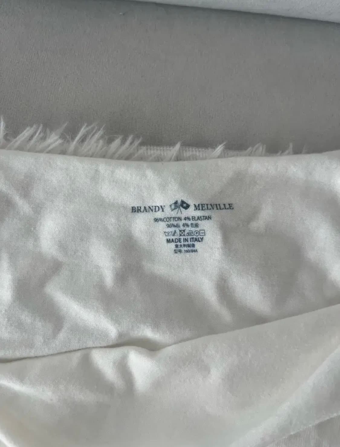 브랜디멜빌 보트넥 오프숄더 티 화이트 상품이미지5