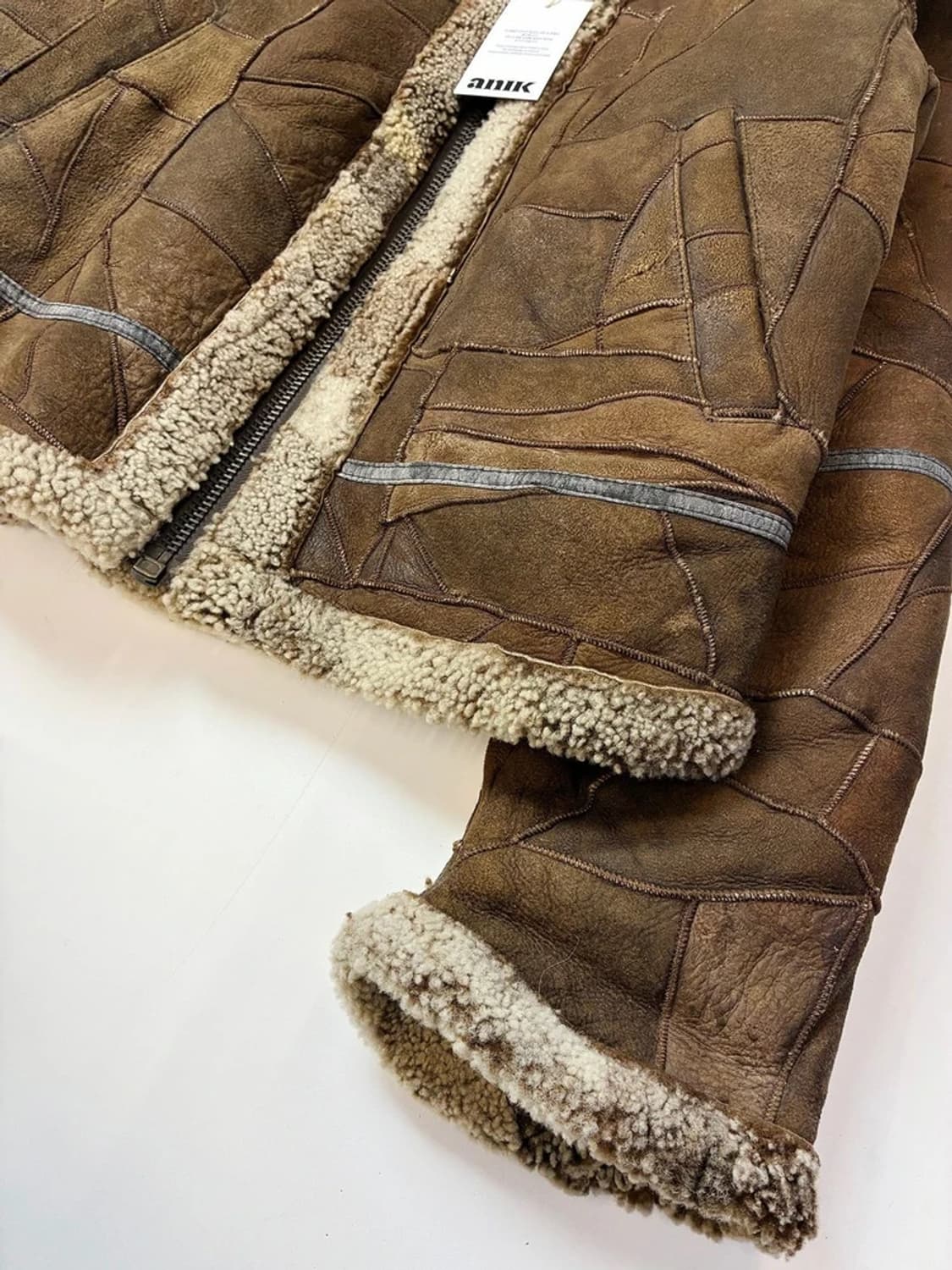 90's Selected B-3 패치워크 무스탕 자켓 PN5531 상품이미지3