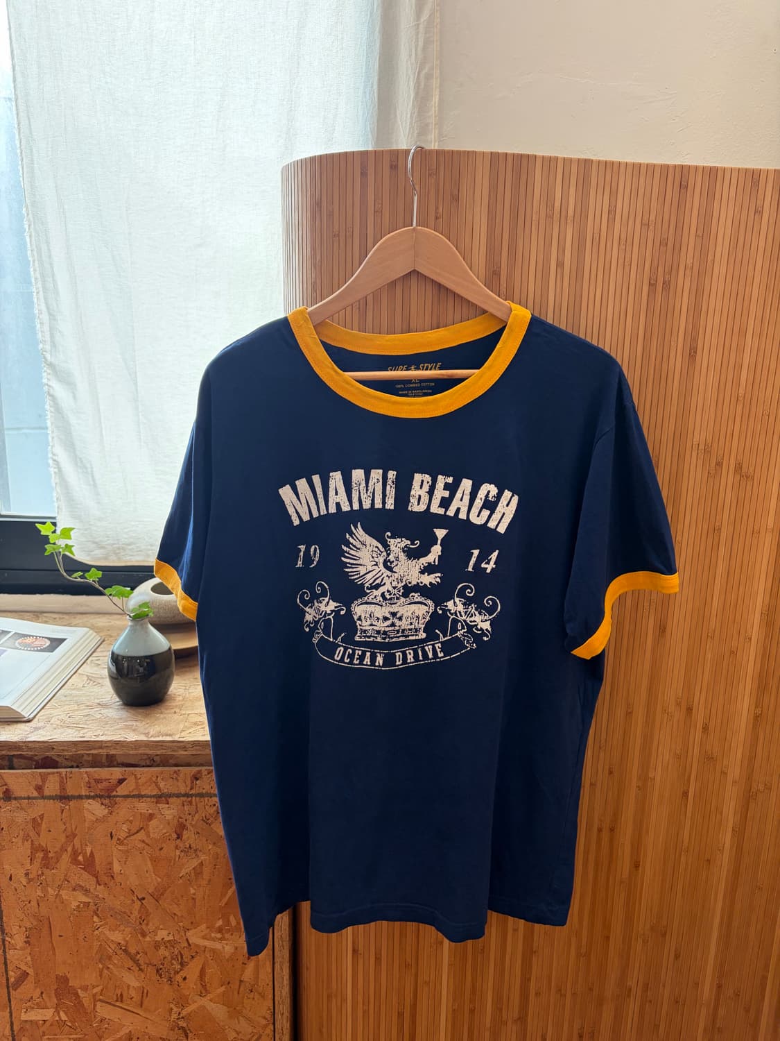 Surf Style Ringer T-shirt 상품이미지4