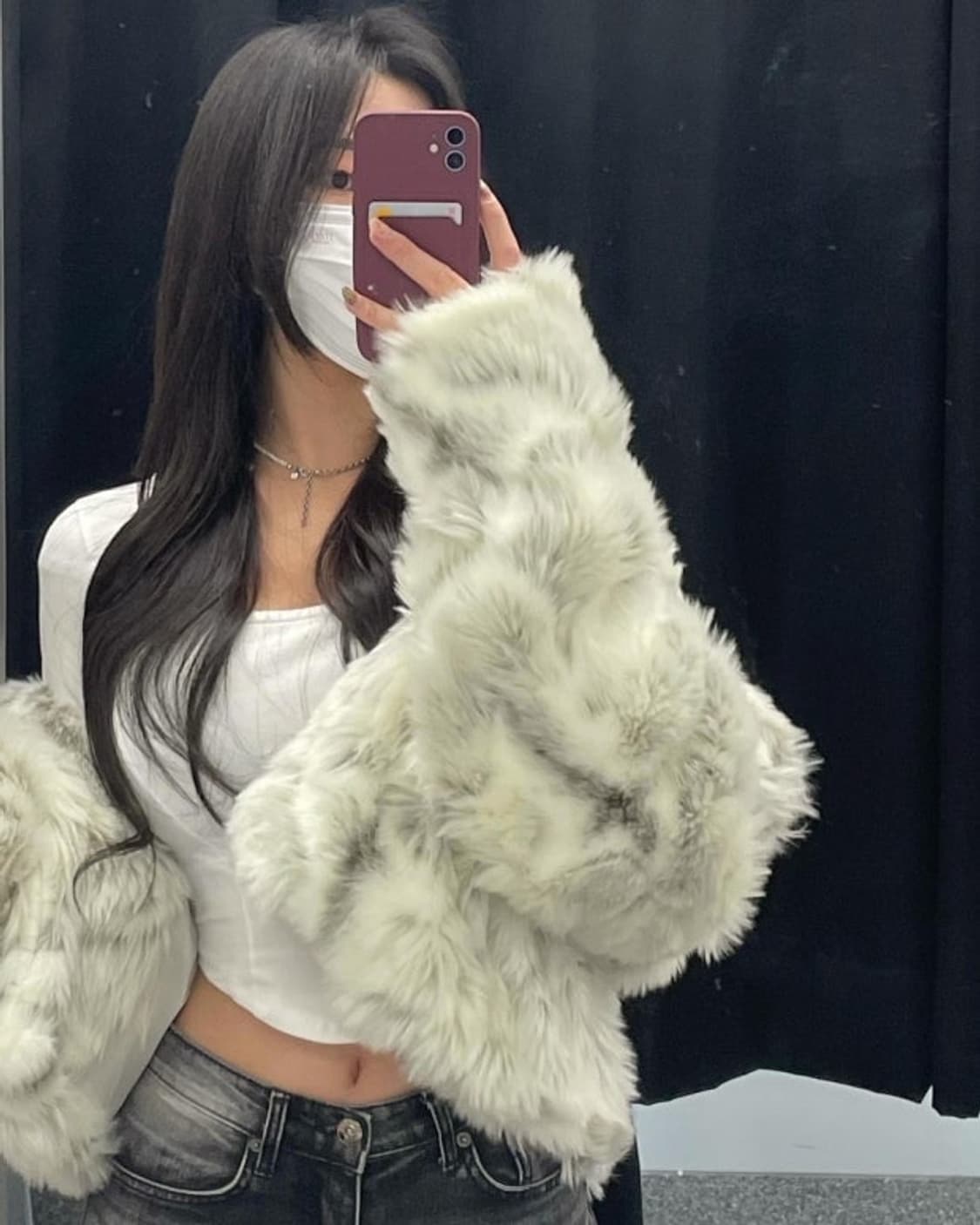 쓰리타임즈 머랭 퍼자켓 상품이미지3