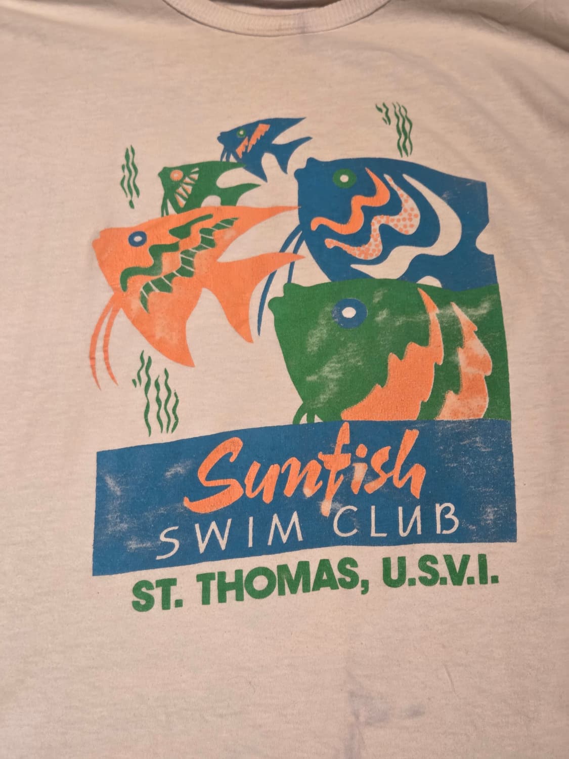 90's 선피쉬 수영클럽 빈티지 티셔츠 상품이미지3