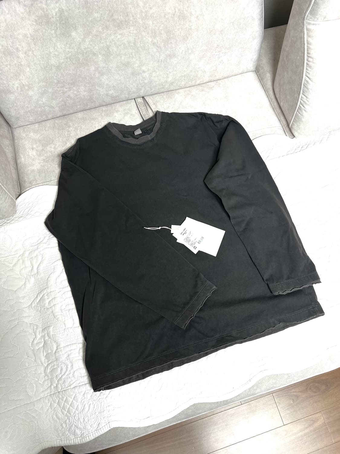 폴리테루 레이어드 롱슬리브 그린+그레이 상품이미지6