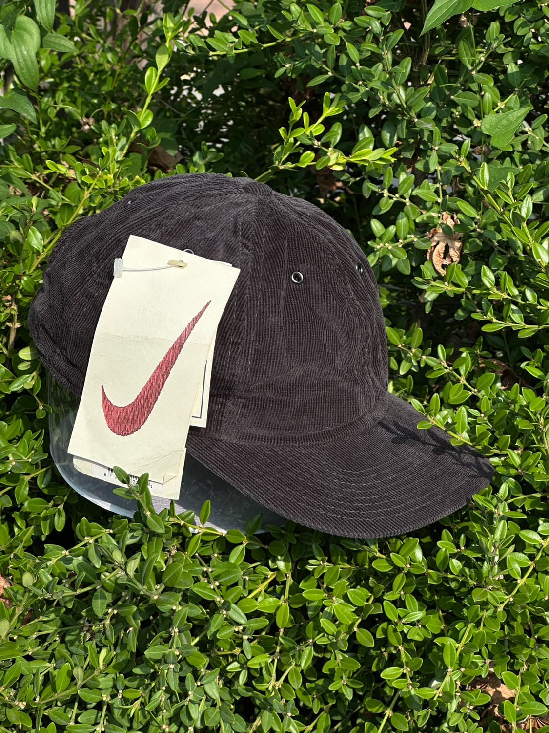 (새상품) [F] 90s NIKE 나이키 코듀로이 차콜그레이 모자 상품이미지2