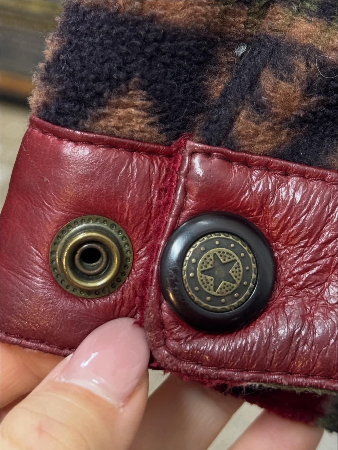 빈티지 뉴질랜드 램스킨 나바호 집업 상품이미지7