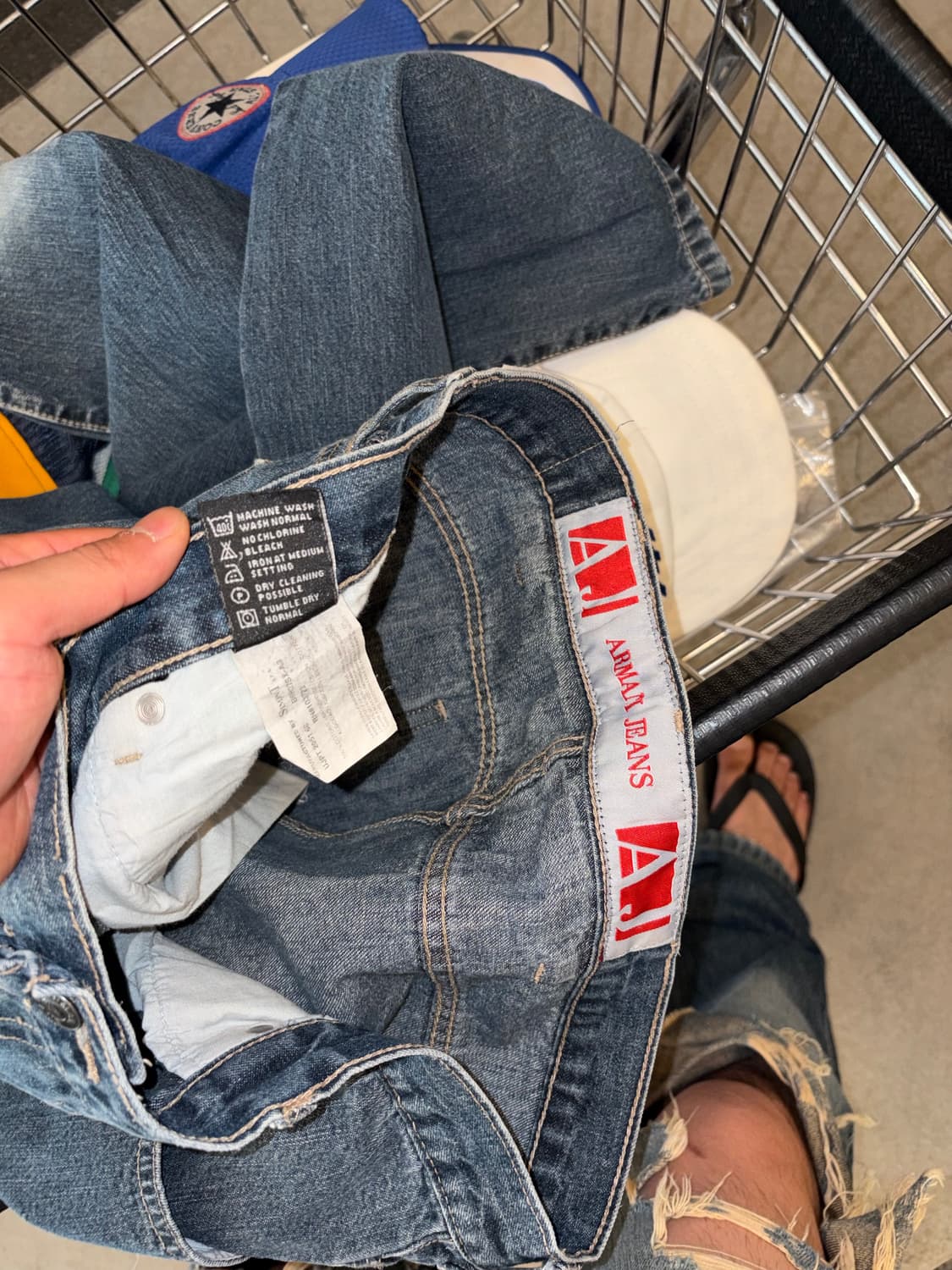 90-00’s Armani Jeans pocket detail denim 상품이미지10