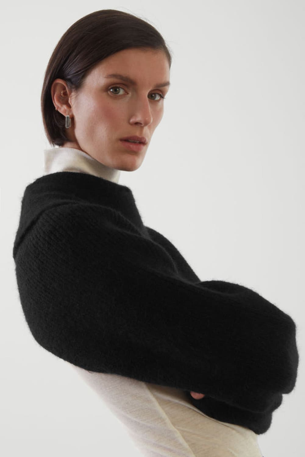 Cos 리브드 니트 볼레로 상품이미지4