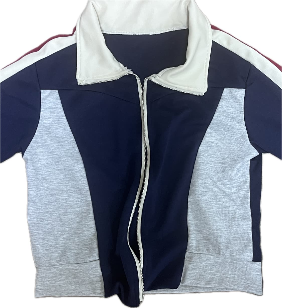 컬러블록 져지 캐주얼 스포티 자켓 상품이미지2