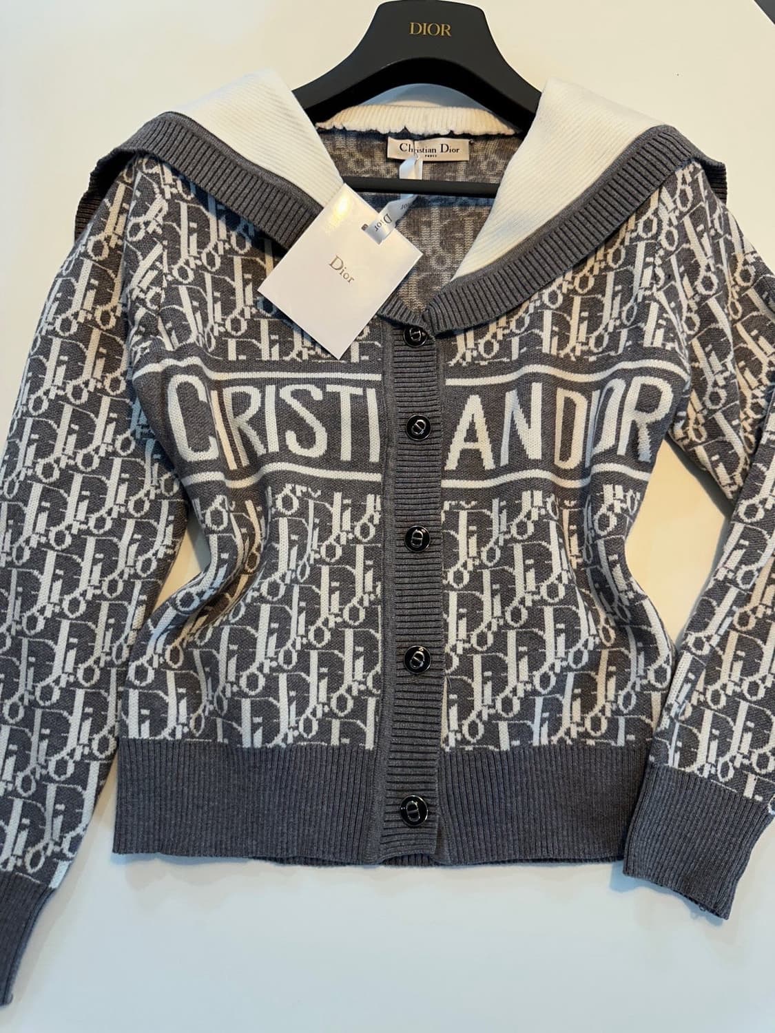 (새상품)디올세일러가디건 상품이미지6