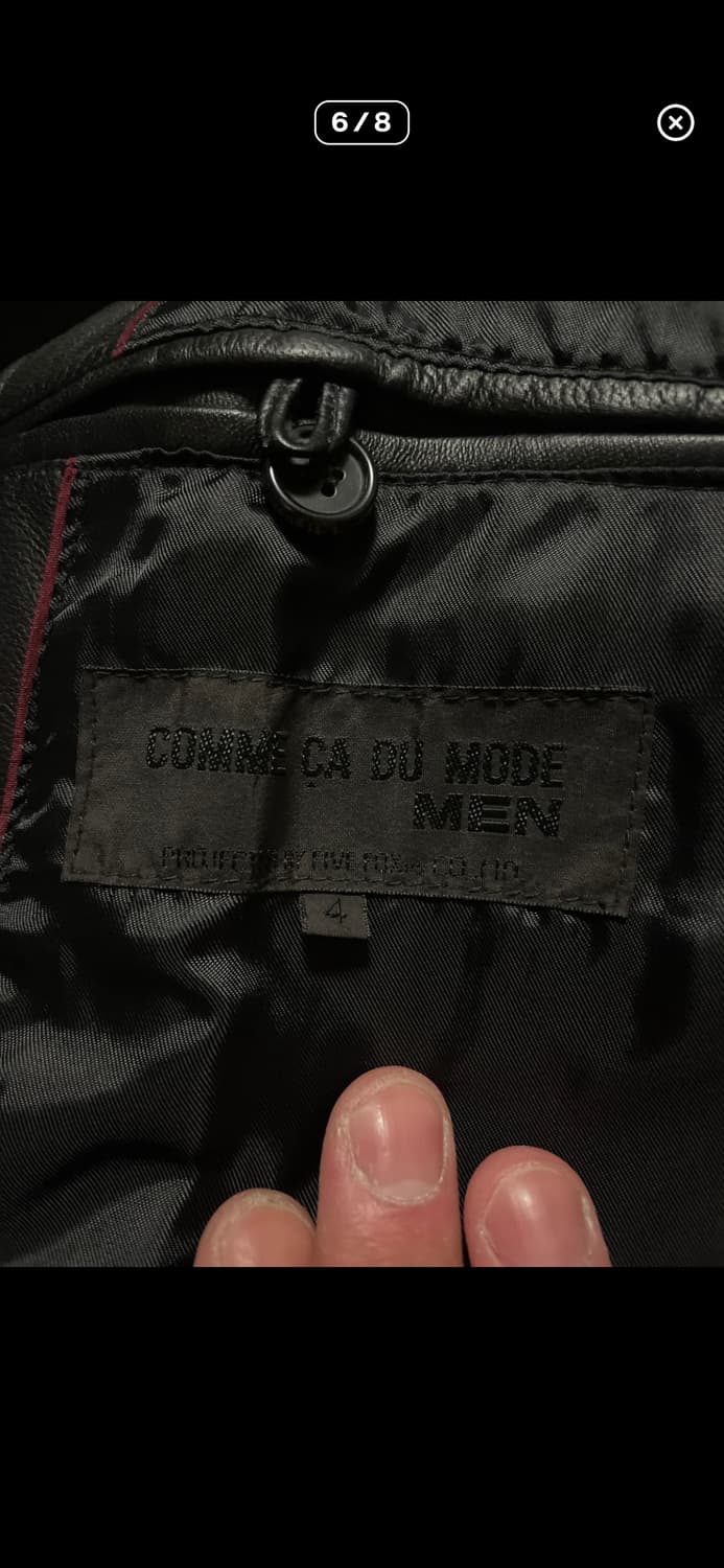 COMME CA DU MODE 꼼 싸 드 모드 웨스턴 모드 레더 카 코트 상품이미지6