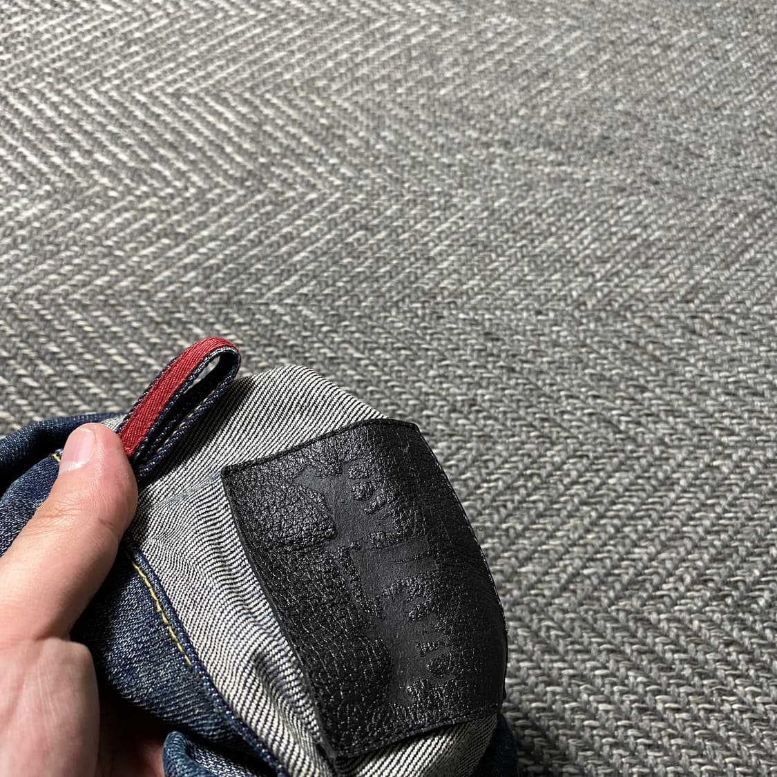 리바이스 레드룹 Y2K 생지 페이딩 워싱 데님자켓 XL 상품이미지8