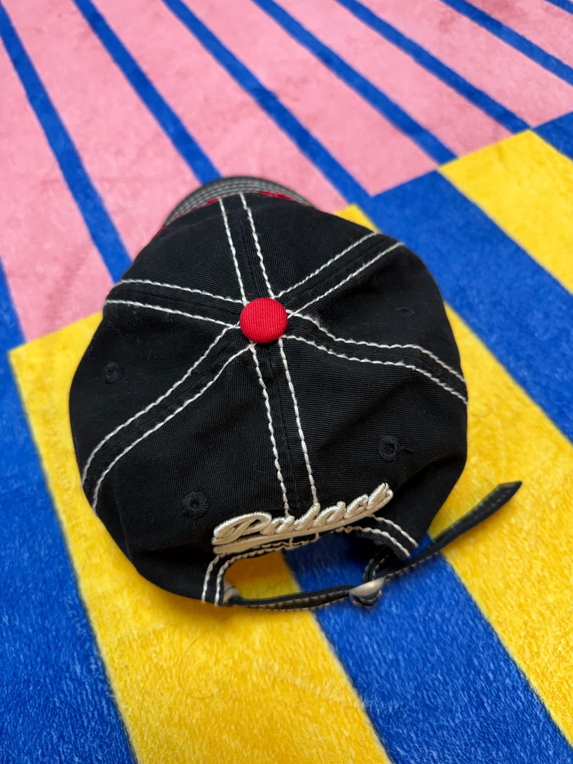  팔라스 스크립트 6-패널 캡 블랙 - 22SS 상품이미지4