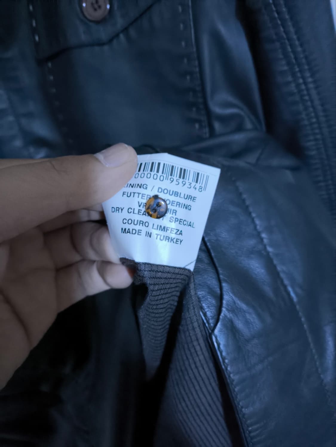 XL 터키 NQTUREL 양가죽 스티치포인트 셔츠 자켓 상품이미지9