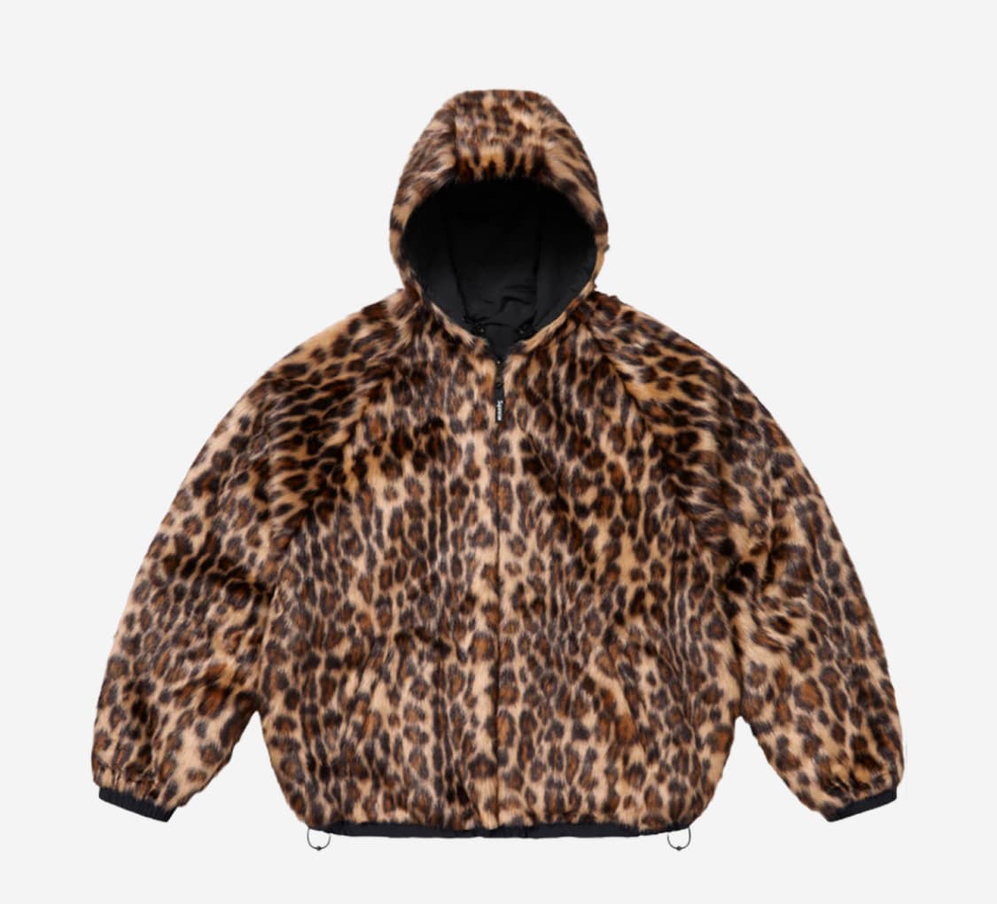 슈프림 리버시블 레오파드 퍼자켓 L 상품이미지1