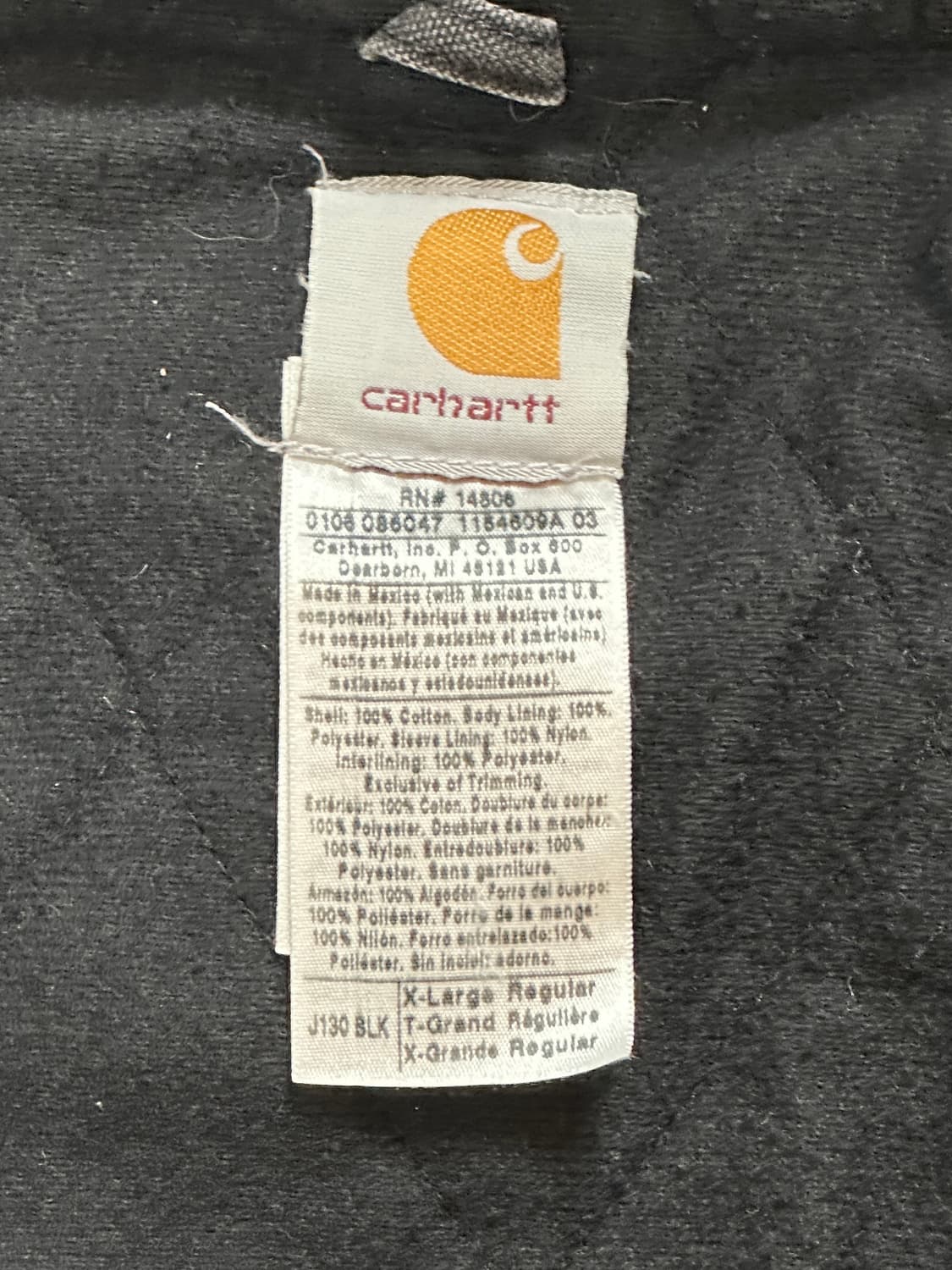 OG 칼하트 J130 액티브 자켓 칼하트 BLK 아이유 상품이미지9
