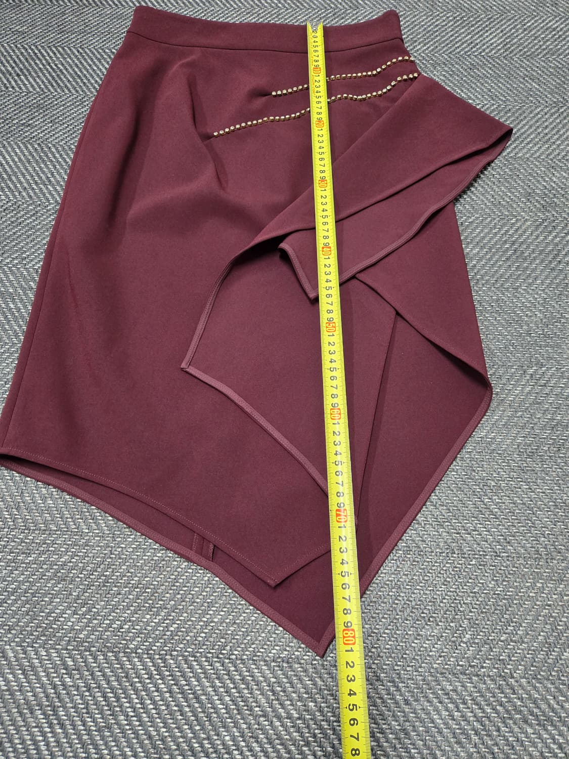 모조에스핀 버건디 스커트 상품이미지7